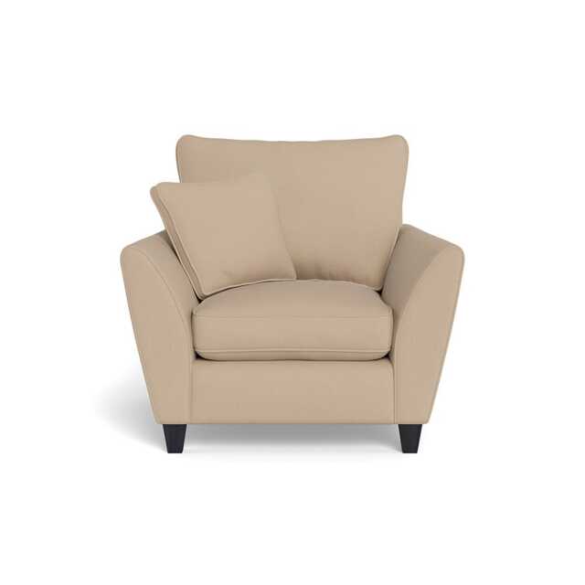 Heal's Torino Armchair Capelo Linen-Cotton Bamboo Black Feet