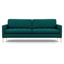 Heal's Eton 4 Seater Sofa Brushed Cotton Pine Brass Feet