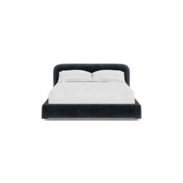 Heal's Nuvola King Bed Boucle Velvet Space Walnut Painted Oak Feet - thumbnail 1
