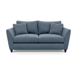 Heal's Torino 3 Seater Sofa Capelo Linen-Cotton Mineral Black Feet