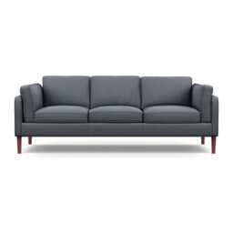 Heal's Sonno 4 Seater Siena Cotton Shale Grey Walnut Feet