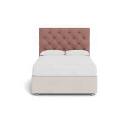 Heal's Balmoral Headboard (Lift Storage) Double Smart Luxe Velvet Dusky Pink