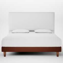 Heal's Shallow Divan Super King Smart Cotton Linen Rust Light Soild Wood Feet - thumbnail 1