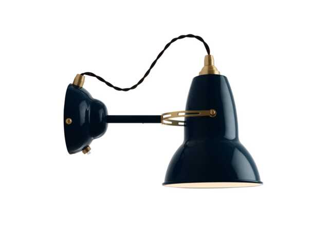 Anglepoise Original 1227 Wall Light Brass Ink Blue - image 1