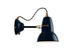 Anglepoise Original 1227 Wall Light Brass Ink Blue