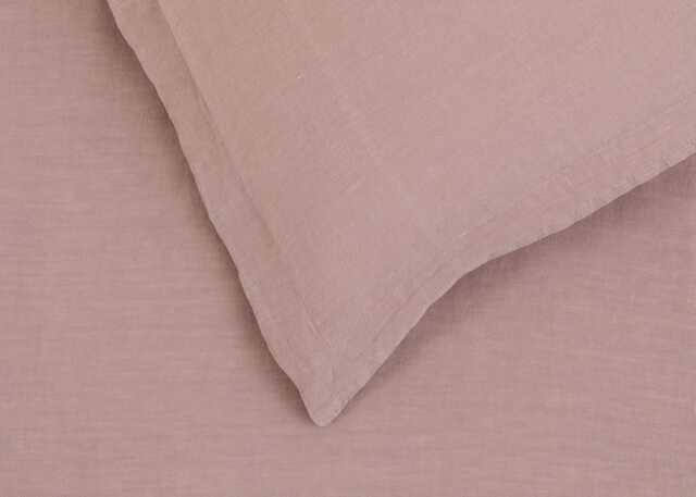 Heal's Washed Linen Dusky Pink Duvet Cover Double