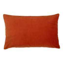 Heal's Velvet Cushion Rust 35 x 55cm - thumbnail 1
