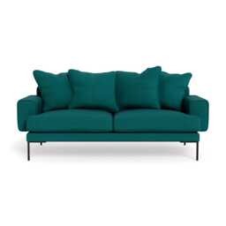 Heal's Torrington 3 Seater Sofa Brushed Cotton Pine Black Feet - thumbnail 1