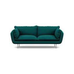 Heal's Allora 3 Seater Sofa Brushed Cotton Pine Stainless Steel Feet