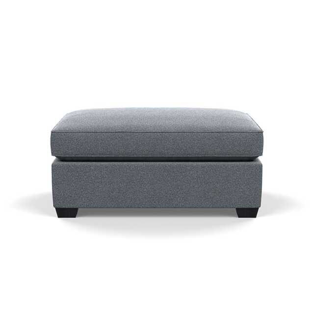 Heal's Torino Footstool Boucle Steel Black Feet