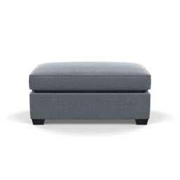 Heal's Torino Footstool Boucle  Steel Black Feet
