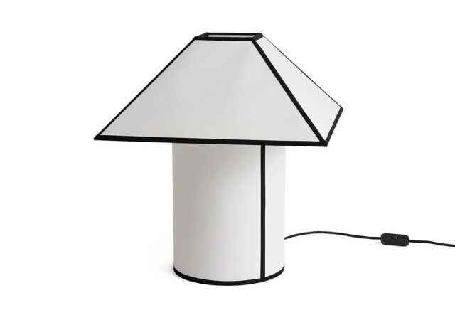 HAY Ava Pyramid Table Lamp White/Black Large