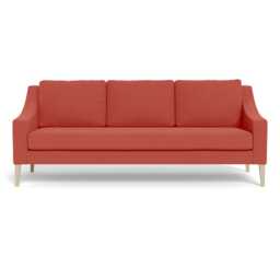 Heal's Richmond 4 Seater Sofa Linen Grenadine Natural Ash Feet