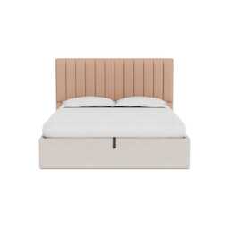 Heal's Retta Headboard (Lift Storage) Super King Capelo Linen-Cotton Rosedale - thumbnail 1