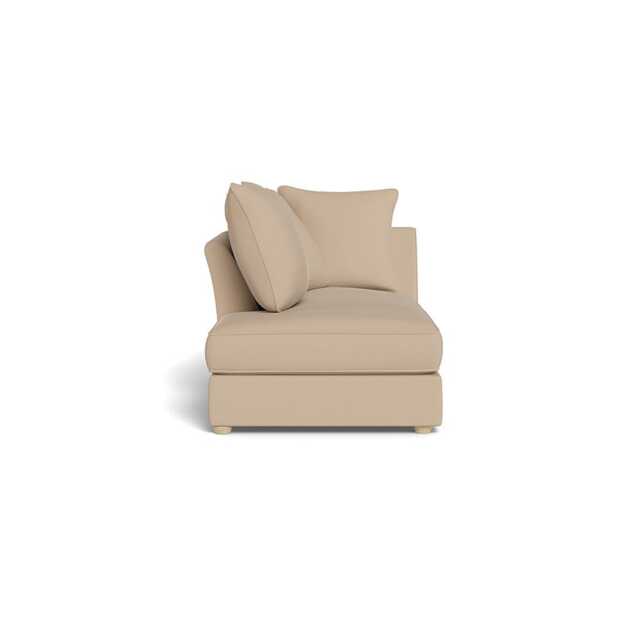 Heal's Tailor Chaise Left Hand Facing Capelo Linen-Cotton Bamboo Natural Beech Feet