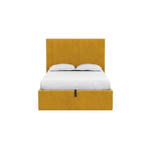 Heal's Retta Headboard (Lift Storage) Double Smart Luxe Velvet Canary - image 1