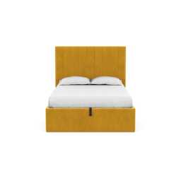 Heal's Retta Headboard (Lift Storage) Double Smart Luxe Velvet Canary