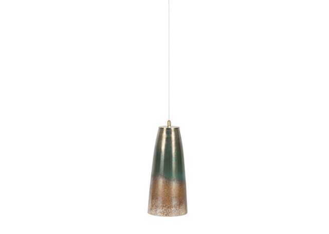 Heal's Ryde Glass Pendant Light Bronze/Green