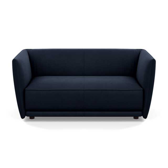 Heal's Valley 2 Seater Sofa Nobilis Velvet Night Walnut Stain Feet - image 1