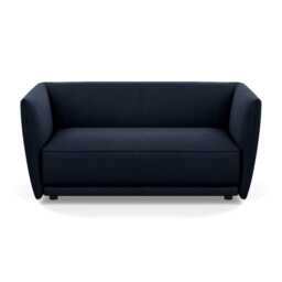Heal's Valley 2 Seater Sofa Nobilis Velvet Night Walnut Stain Feet - thumbnail 1