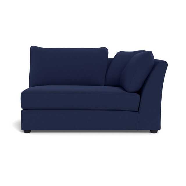 Heal's Tailor Large Curved Right Hand Facing Corner Unit Melton Wool New Navy Black Feet