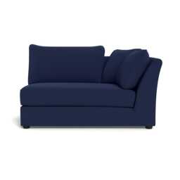 Heal's Tailor Large Curved Right Hand Facing Corner Unit Melton Wool New Navy Black Feet