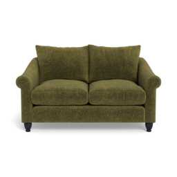 Heal's Devon 2 Seater Boucle Velvet Wilder Black Feet