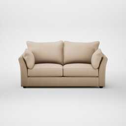 Heal's Tailor 3 Seater Sofa Smart Cotton Linen Rice Walnut Stained Feet - thumbnail 1