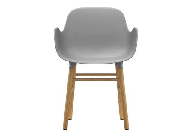 Normann Copenhagen Form Armchair Grey Shell Oak Legs