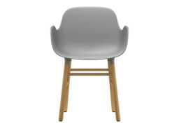 Normann Copenhagen Form Armchair Grey Shell Oak Legs