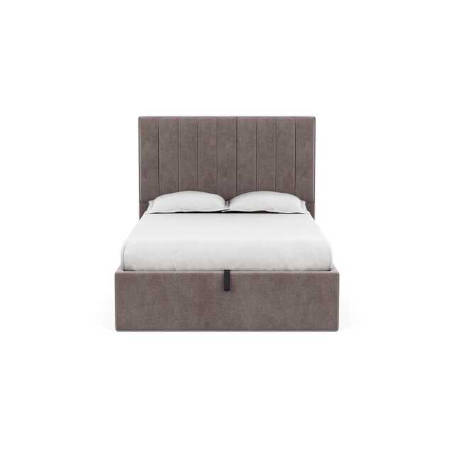 Heal's Retta Headboard (Lift Storage) Double Smart Luxe Velvet Mushroom - image 1