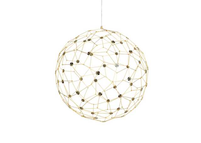 Heal's Supernova LED Round Pendant Light Brass Large