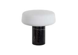 Case Solid LED Portable Table Lamp Nero Marquina Marble