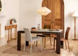 Heal's Byron II Pair of Dining Chairs Black Leather - thumbnail 2