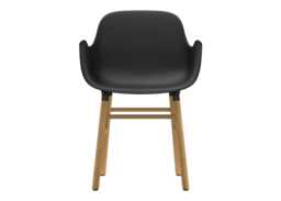 Normann Copenhagen Form Armchair Black Shell Oak Legs