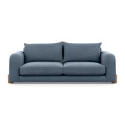 Heal's Nuvola 4 Seater Sofa Capelo Linen-Cotton Mineral Natural Oak Feet