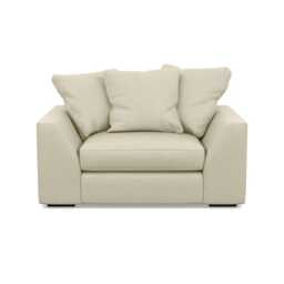 Heal's Cumulus Loveseat Cotton Grain Black Feet