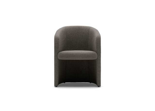 New Works Covent Club Chair Nevotex Barnum Dark Taupe