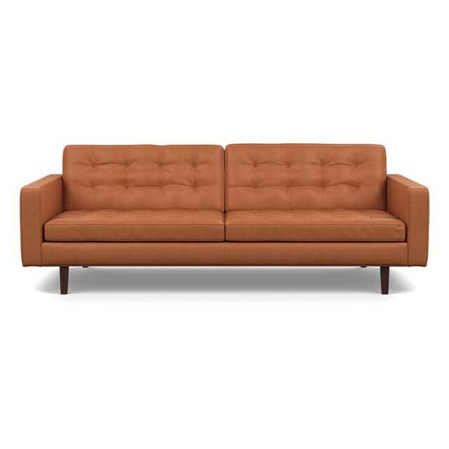Heal's Hepburn 4 Seater Liena Leather Brown 680 Black