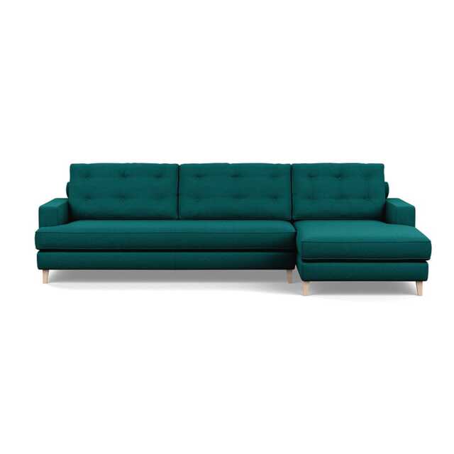 Heal's Mistral Right Hand Facing Corner Sofa Brushed Cotton Pine Natural Feet