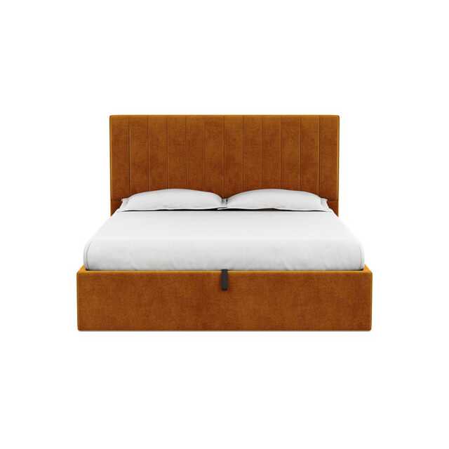 Heal's Retta Headboard (Lift Storage) Super King Smart Luxe Velvet Cognac - image 1