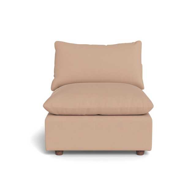 Heal's Astrid Single Unit Capelo Linen-Cotton Rosedale Walnut Stained Beech Feet