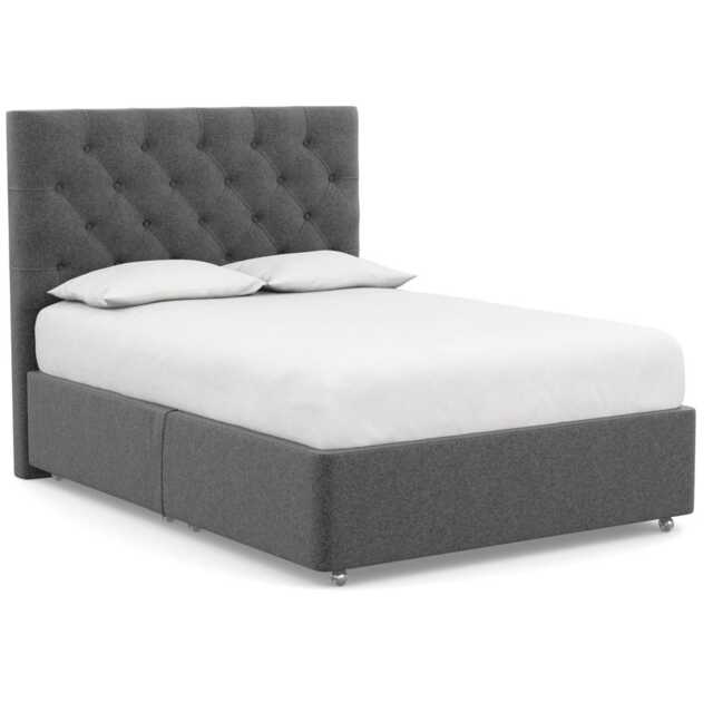 Heal's Balmoral Headboard King Melton Wool Granite - image 1