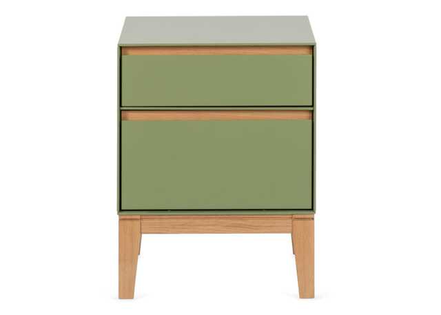 Heal's Lars Bedside Table Olive Green - image 1