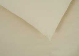 Heal's Organic Cotton Sateen Sandstone Fitted Sheet Double