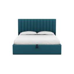 Heal's Retta Headboard Super King Brushed Cotton Cadet