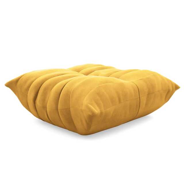 Ligne Roset Togo Footstool Alcantara Curry