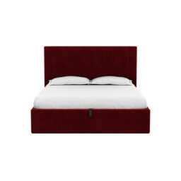 Heal's Retta Headboard Super King Smart Luxe Velvet Mulberry - thumbnail 1
