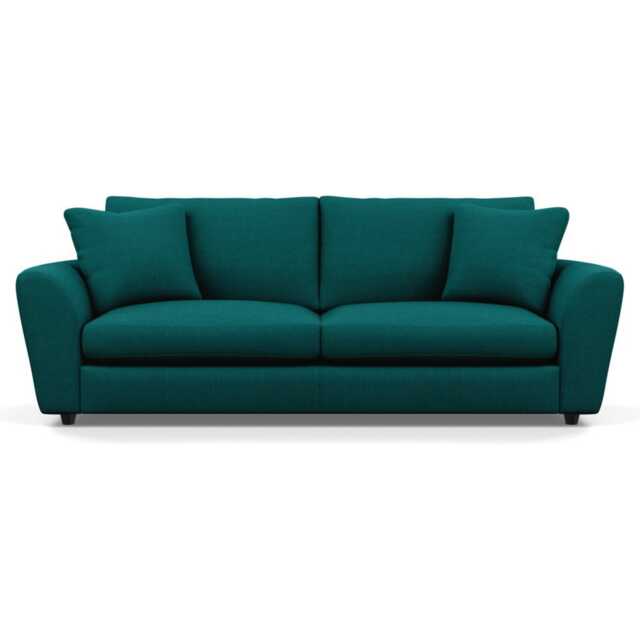 Heal's Snooze 5 Seater Sofa Brushed Cotton Pine Black Feet