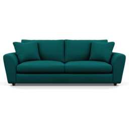 Heal's Snooze 5 Seater Sofa Brushed Cotton Pine Black Feet